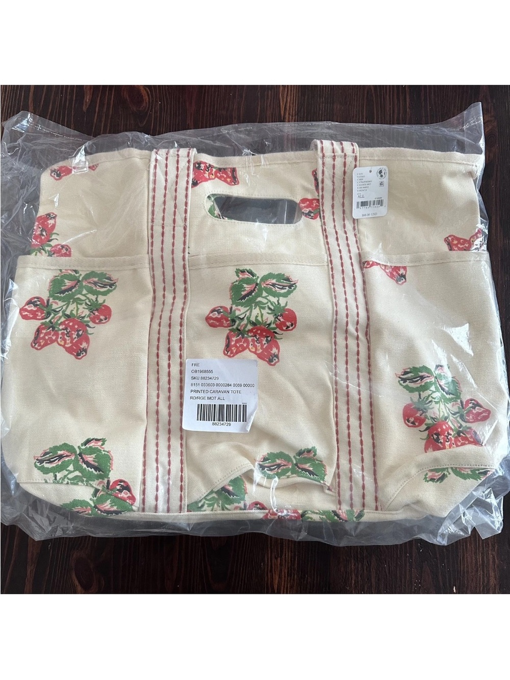 Free People Caravan Tote Strawberry - Picture 9 of 9
